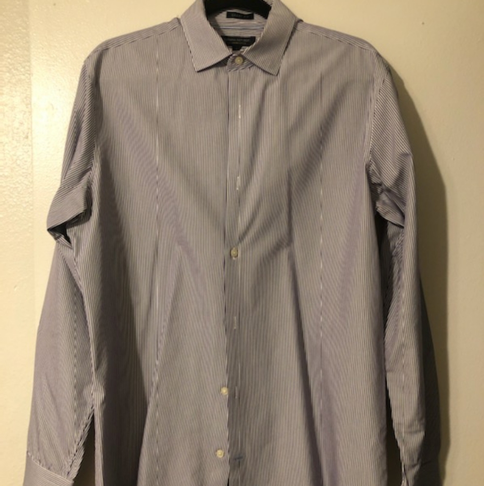 BANANA REPUBLIC, Men's L, deep purple dress shirt